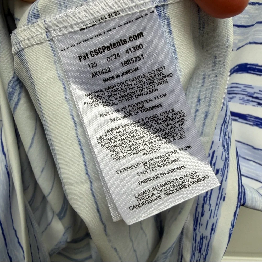 COLUMBIA SLEEVELESS ACTIVE FIT CHILL RIVER PRINTED SHEATH DRESS STRIPES SMALL - Picture 9 of 13